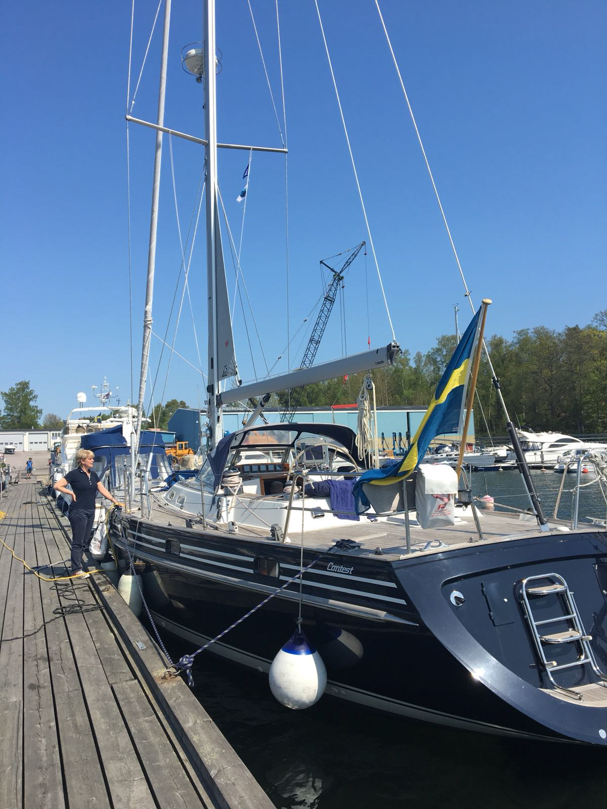 Contest 48 vid bryggan.