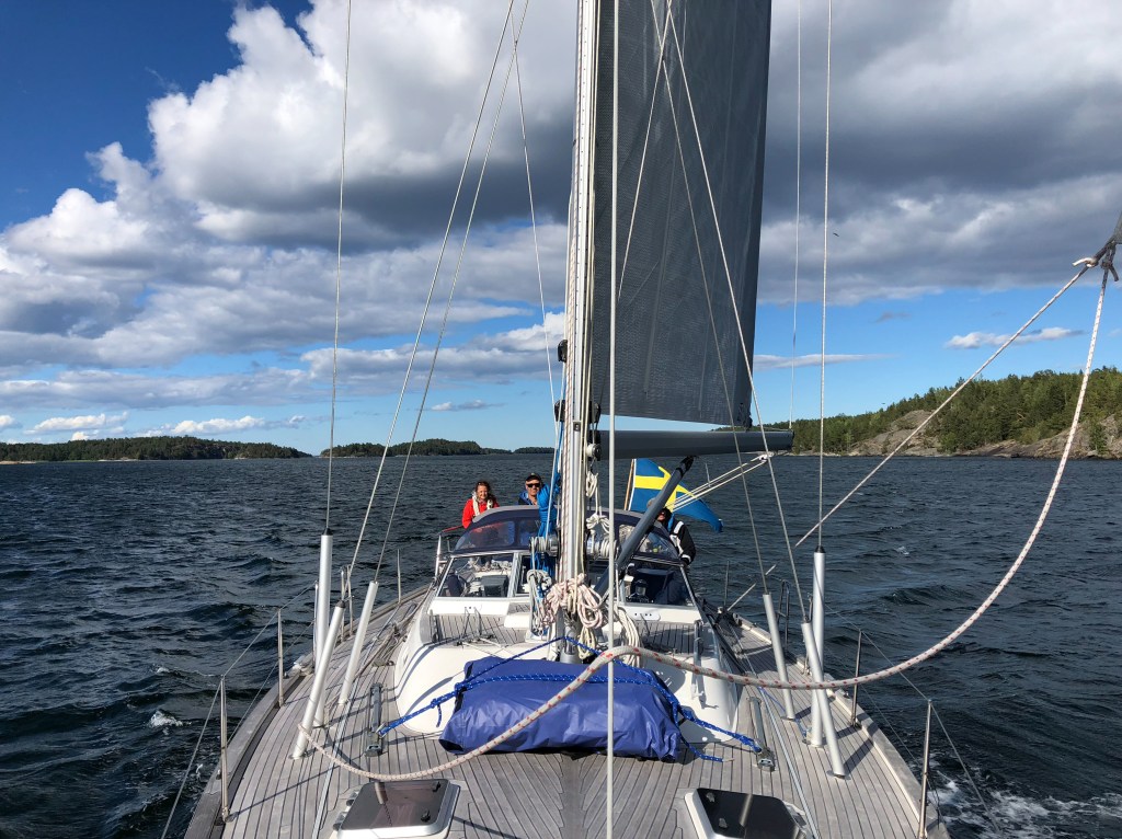 Eva och Henrik ombord på Embla